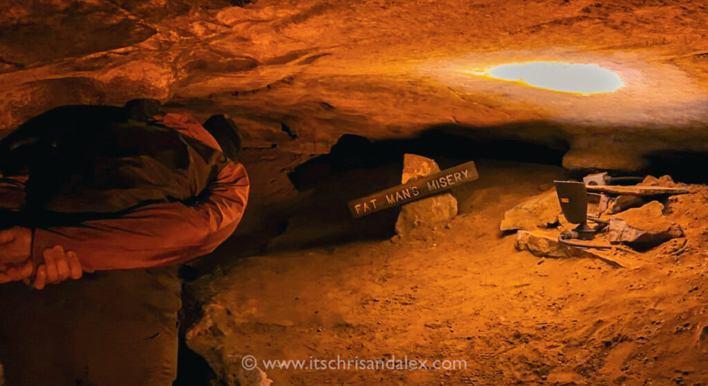 Fat Man's Misery trail in Mammoth Cave National Park