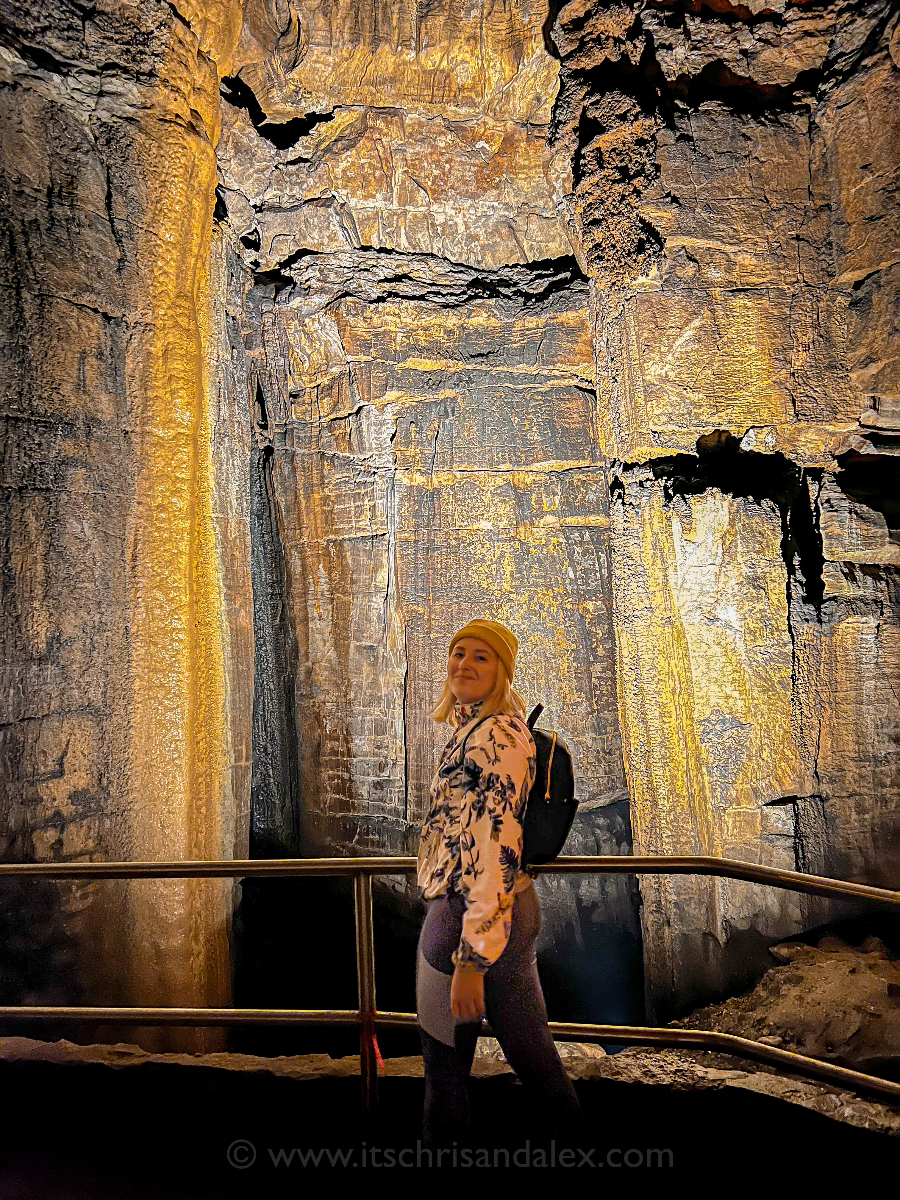 Chris standing in front of the Ruins of Karnak in Mammoth Cave National Park